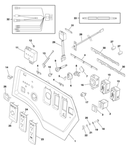 Control Panel Diagram and Parts List for 030761-00  Briggs and Stratton Generator